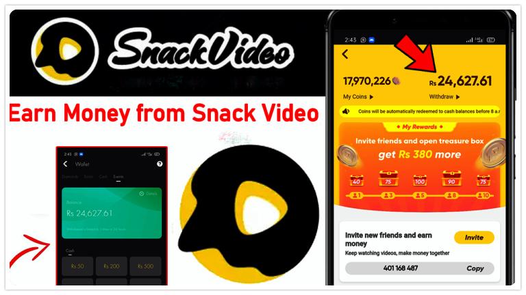 Earn Money from Snack Video App